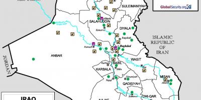 Peta Iraq lapangan terbang